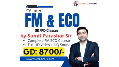 CA Inter FM & ECO Google Drive Classes by Sumit Parashar Sir For Nov 23 & Onwards  | Complete FM ECO Classes | Full HD Video + HQ Sound